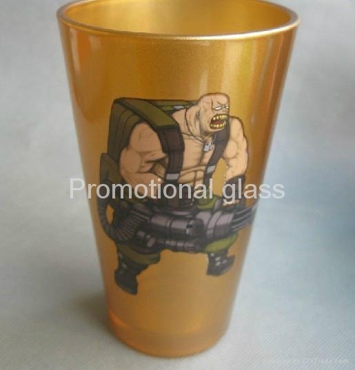 color coating glass mug  ,milk glass cup,cola glass cup 4