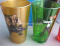 color coating glass mug  ,milk glass cup,cola glass cup