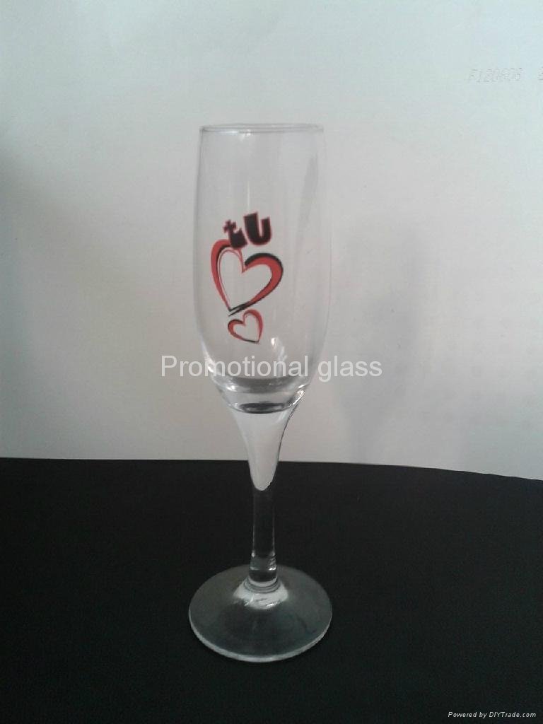 Champagne  glass ，glass cup electroplate glassware 2