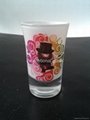 Glass tumbler , promotional glass mug