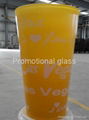 color coating glass mug , promotional