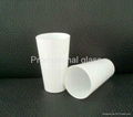 16oz Sublimation white glass cup 1