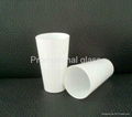 16oz Sublimation white glass cup