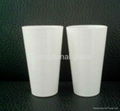 16oz Sublimation white glass cup