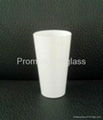 16oz Sublimation white glass cup