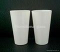 16oz Sublimation white glass cup 5