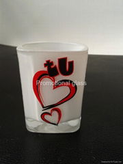 Sprayed small   wine glass cup