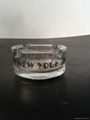 Glass ashtray clear 10*10cm 3