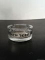 Glass ashtray clear 10*10cm 4