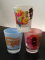 Color coating glass mug  ,promotional glass mug