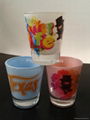 Color coating glass mug  ,promotional glass mug