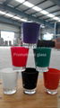 color coating glass cup , promotional