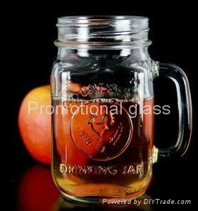 colored mason jar,drinking glass jar with handle 5