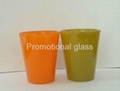 color coating glass cup Sprayed glass cup 1