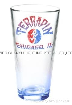 color coating glass mug , promotional glass mug 5