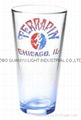 color coating glass mug , promotional glass mug