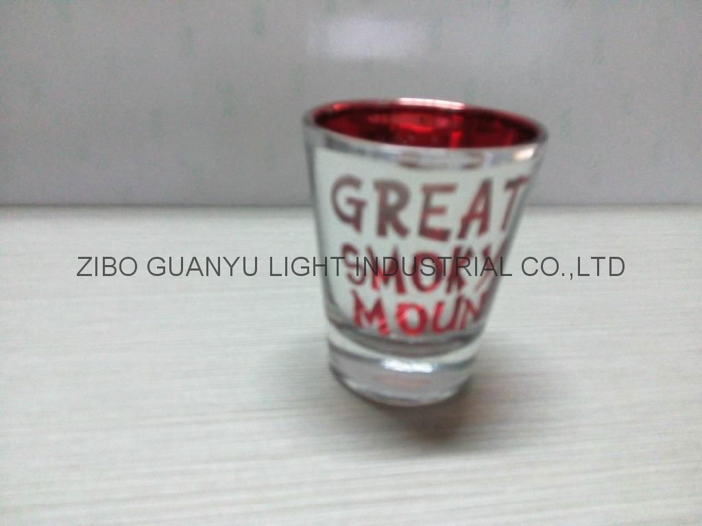 color coating glass cup Sprayed glass cup 2