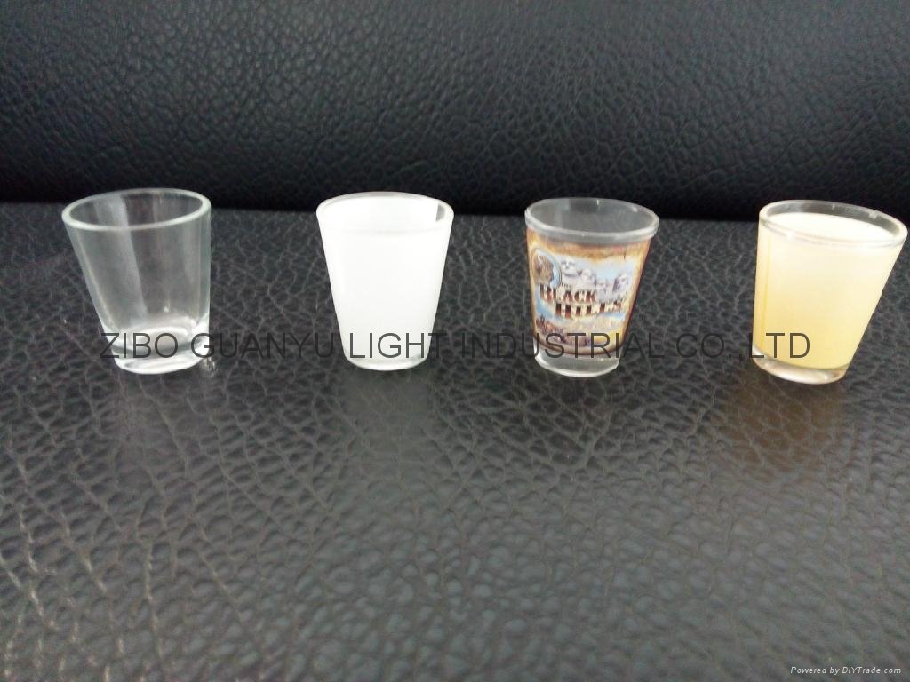 color coating glass cup Sprayed glass cup 4