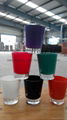 color coating glass cup Sprayed glass cup