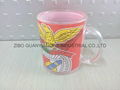 Sublimation glass mug with handle