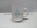 Sublimation glass mug with handle