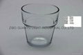 Sprayed double-layer glass cup，small wine glass cup 4