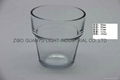 Sprayed double-layer glass cup，small wine glass cup