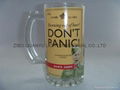 16oz glass beer stein glass mug with handle 4