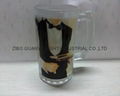 sublimation glass beer stein with handle 4