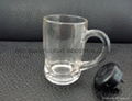 sublimation glass beer stein with handle 6