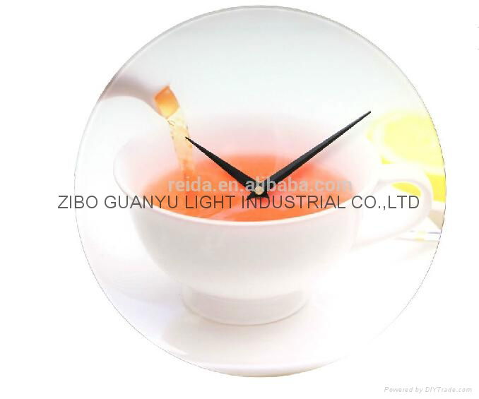 Sublimation coating glass clock