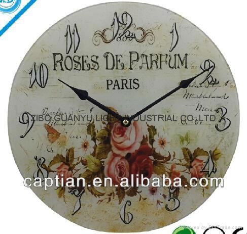 Sublimation coating glass clock 4