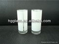 2.5OZ Sublimation glass mug with white panel