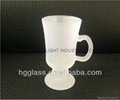 Outside frosted inside clear sublimation  ireland glass mug 1