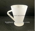 10oz Outside frosted sublimation glass mug glassware 1