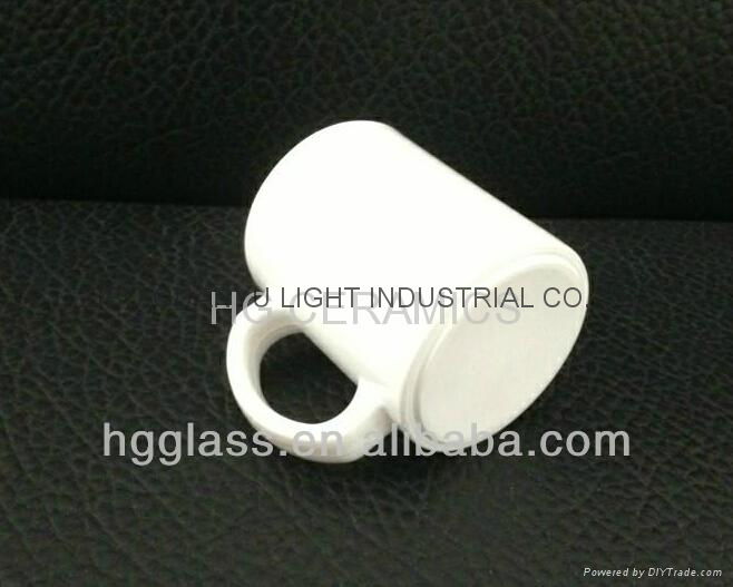 11oz Sublimation White glass mug glassware 2