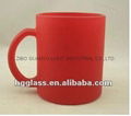 Red Color change glass mug