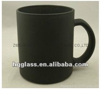 Black color change glass mug 2