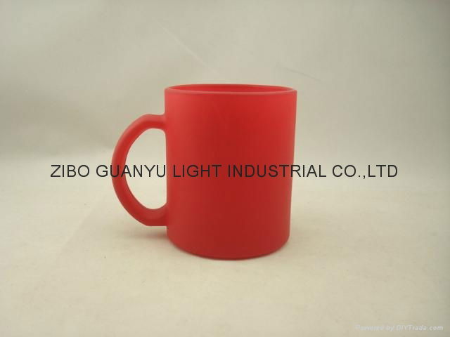 Red Color change glass mug 4