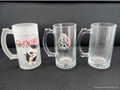 16OZ  500ML Sublimation glass beer mug 2