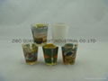 Sprayed shot glass glassware 3