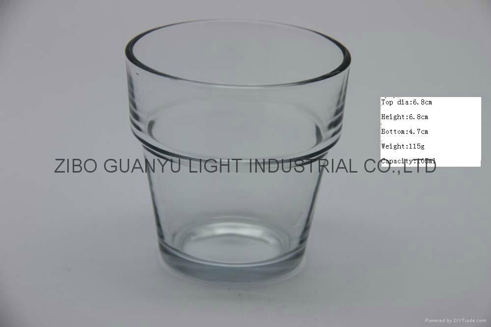 Double-layer glass cup