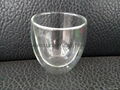 Double wall glass mug without handle coffee mug 4