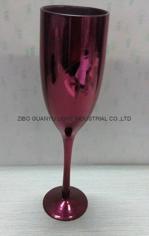 Electroplating champagne glass 3