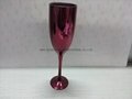 Electroplating champagne glass