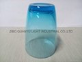 350ml Blue glass cup glass mug 2