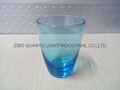 350ml Blue glass cup glass mug 5