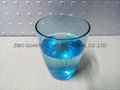 350ml Blue glass cup glass mug 3