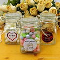 mini  glass jar with clip top 100ml 3