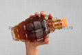 Grenade shaped glass bottle,glass bottle for wine and whisky 3
